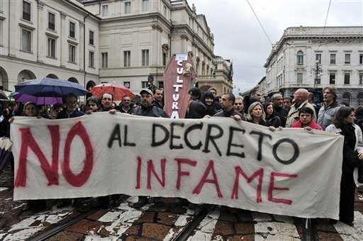意大利歌剧从业者举行大罢工抗议新法令