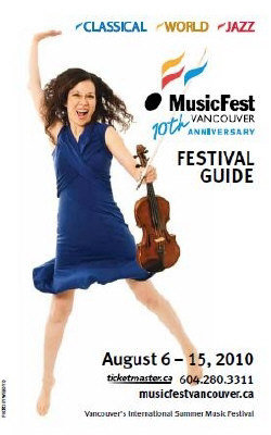 音乐当语言华裔小提琴家登温哥华音乐节海报封面