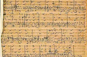 巴赫乐谱手稿