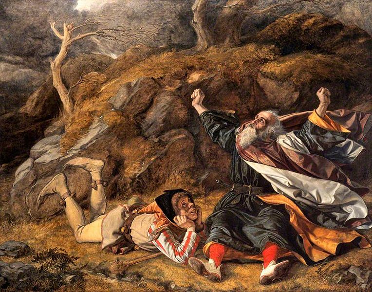 "King Lear and the Fool in the Storm" by William Dyce (1806–1864)
